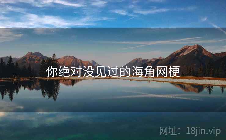 你绝对没见过的海角网梗 你绝对没见过的海角网梗