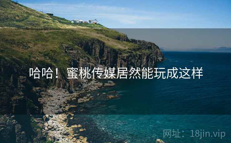 哈哈！蜜桃传媒居然能玩成这样