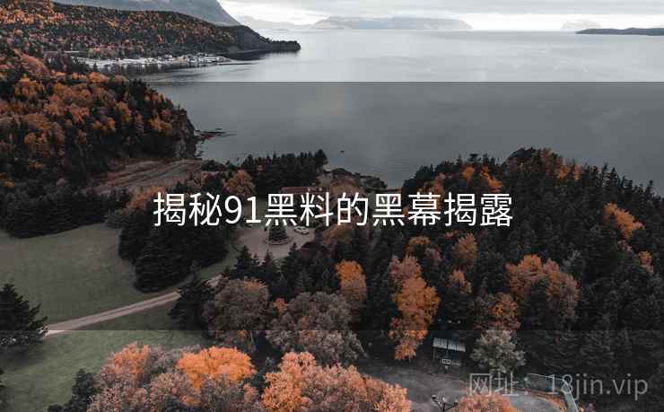 揭秘91黑料的黑幕揭露 揭秘91黑料的黑幕揭露
